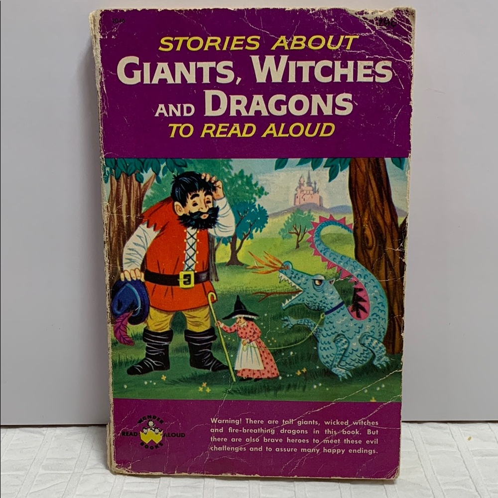 1964 Wonder Read-Aloud Books - Stories about Giants, Witches & Dragons Softcover
